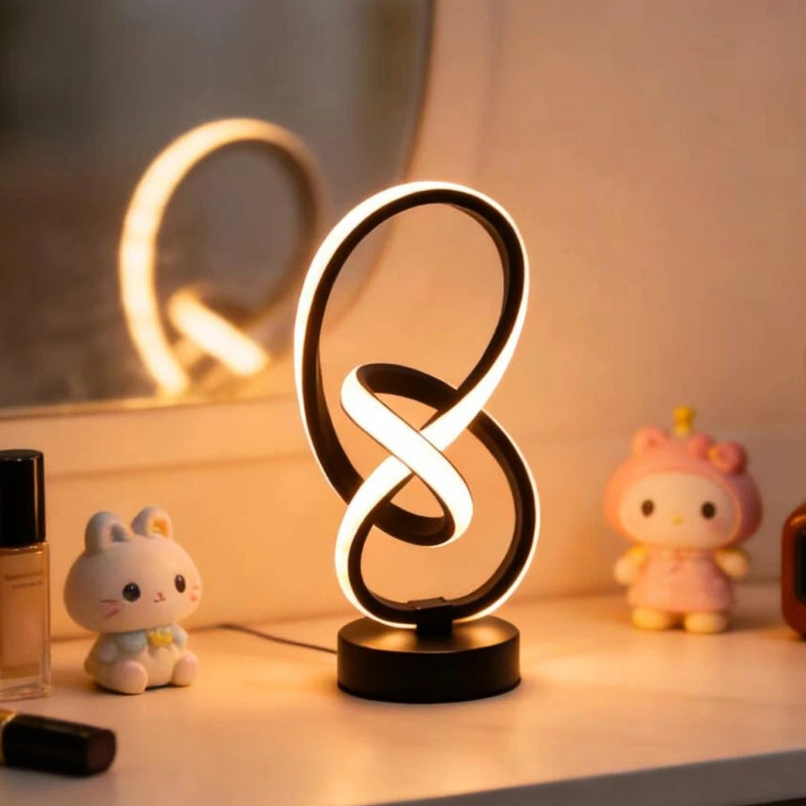 Lampe à poser LED design nœud à intensité réglable